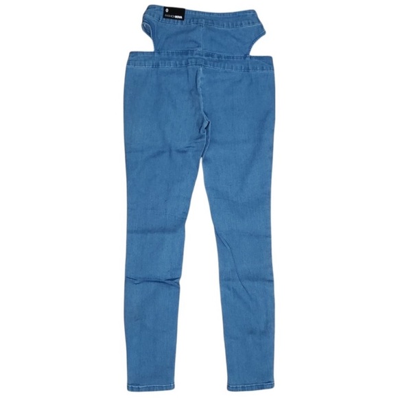 FASHION NOVA High Rise Hip Shaker Cut Out Skinny Jeans XS 0 - Picture 5 of 6